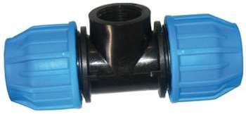 Raccord PE compression - Té 90 taraudé PE Compression Raccord PE compression - Té