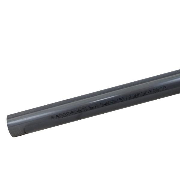 Tube PVC pression - Tube pvc rigide D50 - 16 bars - Tube PVC pression - Tube pvc