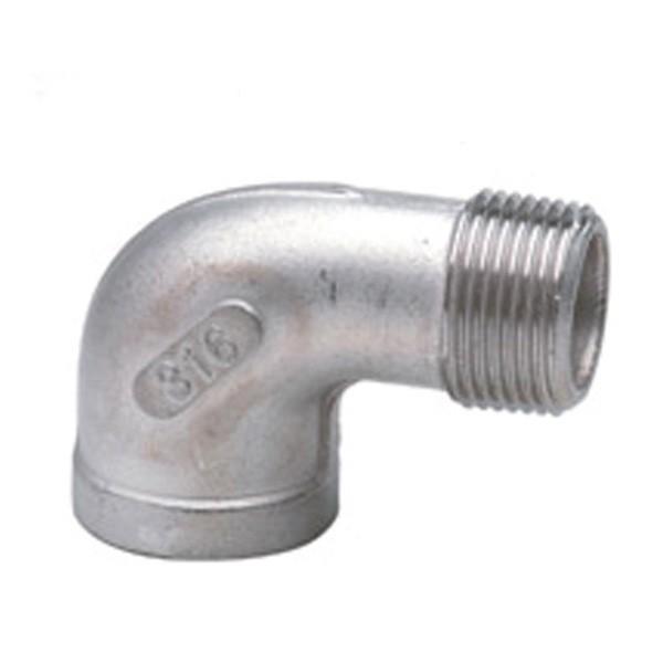 Raccord inoxydable - Coude 90 petit rayon femelle mâle Raccord inoxydable - Coude