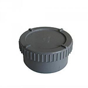 BOUCHON DE VISITE 2 PIECES PVC POUR EVACUATION MAL
