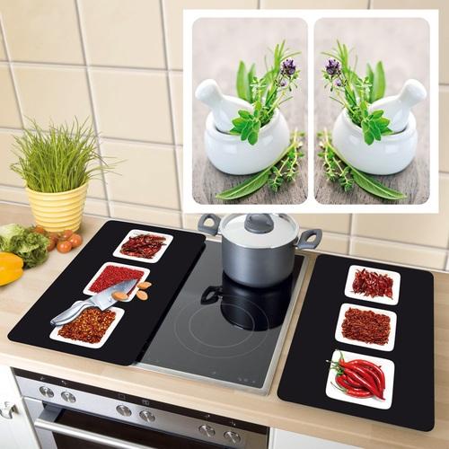 Lot de 2 couvre-plaques de cuisson Wenko