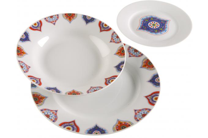 Service 18 pièces en porcelaine FETA Declikdeco