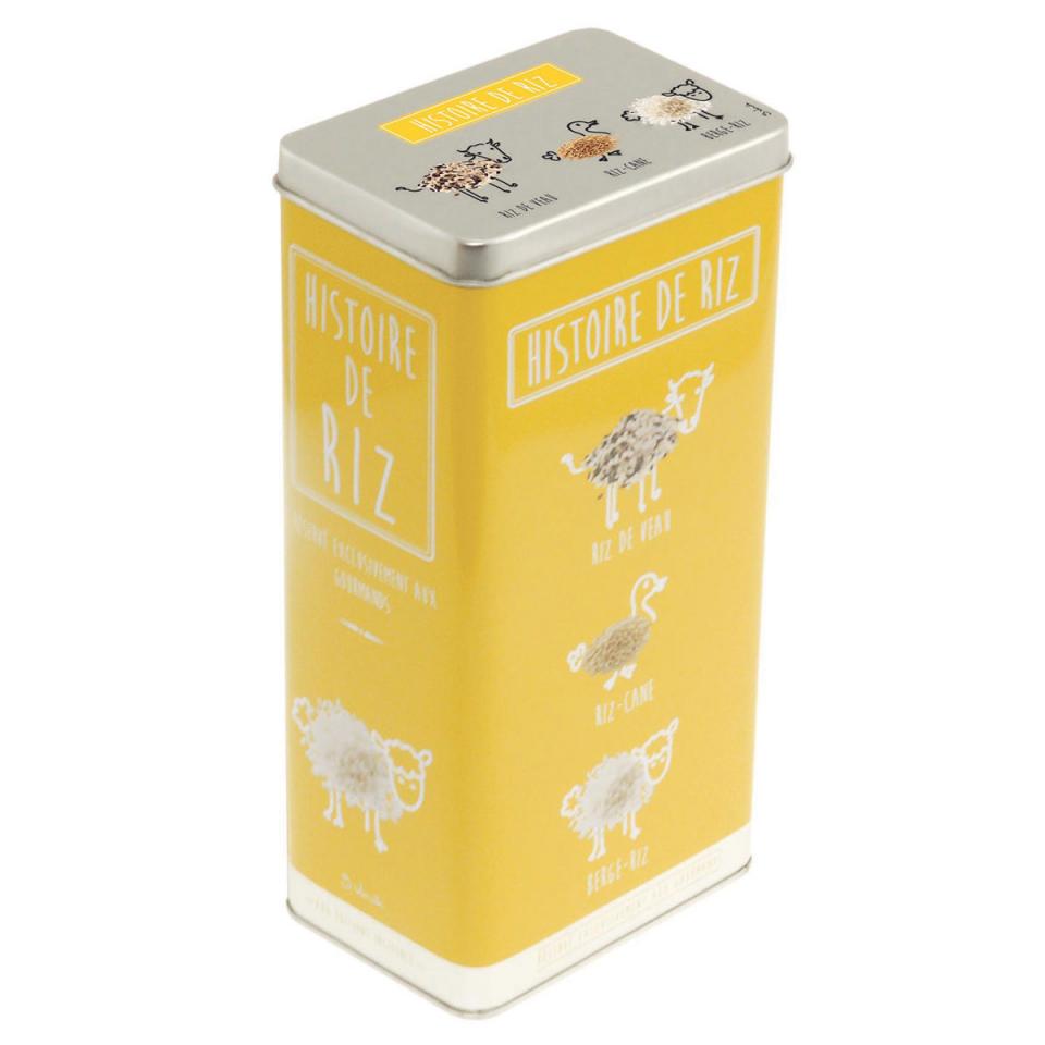 Boite Métal Histoire de Riz Jaune Boite Métal Histoire de Riz