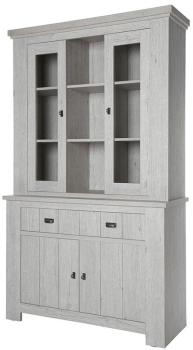 Vaisselier contemporain couleur bois blanc HODOR