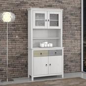Vaisselier en bois massif 4 portes 2 tiroirs Haute