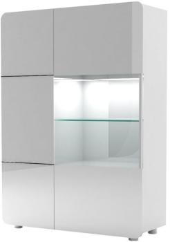 Vaisselier 2 portes Blanc - MAPP - L 110 x l 39 x H Vaisselier 2 portes Blanc