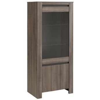 Vaisselier couleur bois gris foncé contemporain BO
