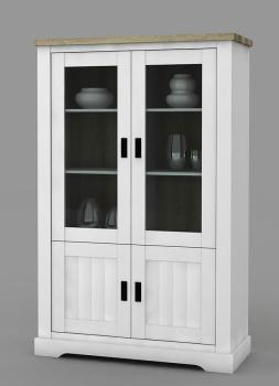 Vaisselier couleur bois blanc contemporain JACKSON