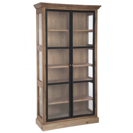 Vitrine de charme 5 niveau en bois patinée naturel Vitrine de charme 5 niveau