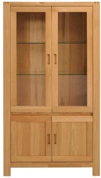 Vaisselier 4 portes Chêne - THANIA - L 98 x l 40 x Vaisselier 4 portes Chêne