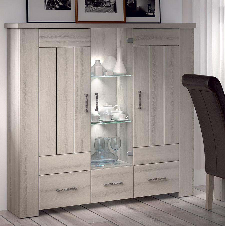 Argentier-vaisselier avec éclairage LED couleur ch