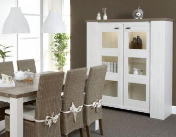 Vaisselier contemporain coloris chêne clair RENO