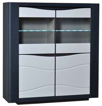 Vaisselier 4 portes - ONIX - L 145 x l 43 x H 154