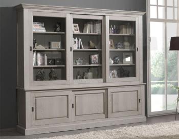 Vaisselier contemporain chêne gris MADISON