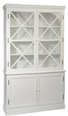 Buffet vaisselier 4 portes - Blanc