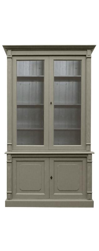 Buffet vaisselier bois Taupe, 4 portes
