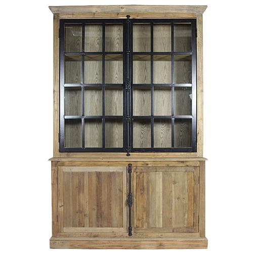 Buffet vaisselier industriel 2 portes métal Authen