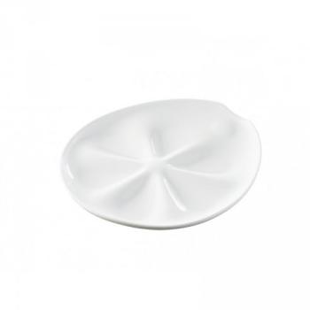Assiette a Huitres Blanche 26 x 24 cm Impulse Revo