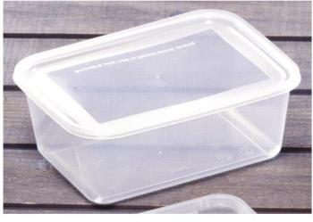 Barquette plastique 1500 g avec couvercle