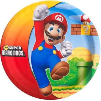 8 Assiettes Super Mario Bros
