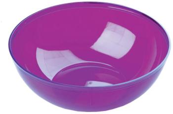 Saladier en plastique rigide aubergine 3,5 L