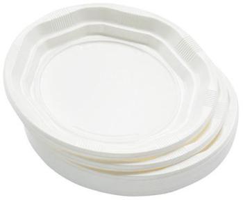 Assiettes plastique jetables - Assiettes plast blc