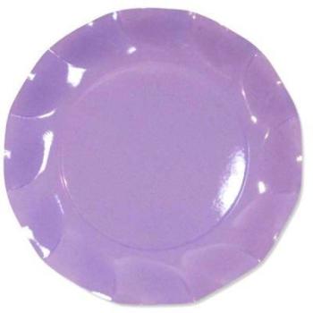 10 ASSIETTES PLATES LILAS 21CM