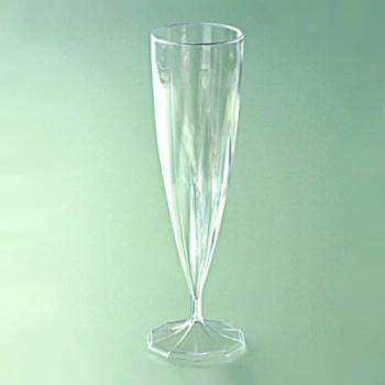 10 FLÛTES À CHAMPAGNE MONOBLOC CRISTAL 13,5 CL