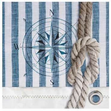 20 SERVIETTES BOUSSOLE CORDE 33 CM
