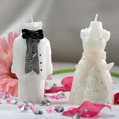 Bougie Figurine Mariage Homme ou Femme - Femme