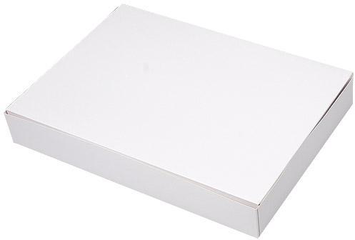 Boite pâtissière rectangulaire 43x29x5 blanche