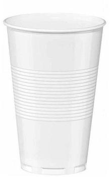 100 gobelets en plastique blanc 20 cl