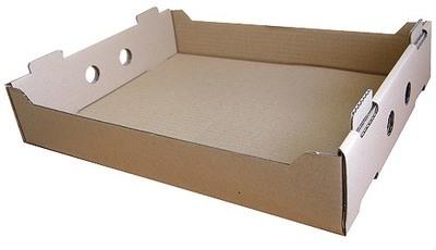 Caisse traiteur en carton kraft 370x300x70 mm