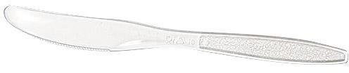 Couteau luxe plastique transparent 190 mm