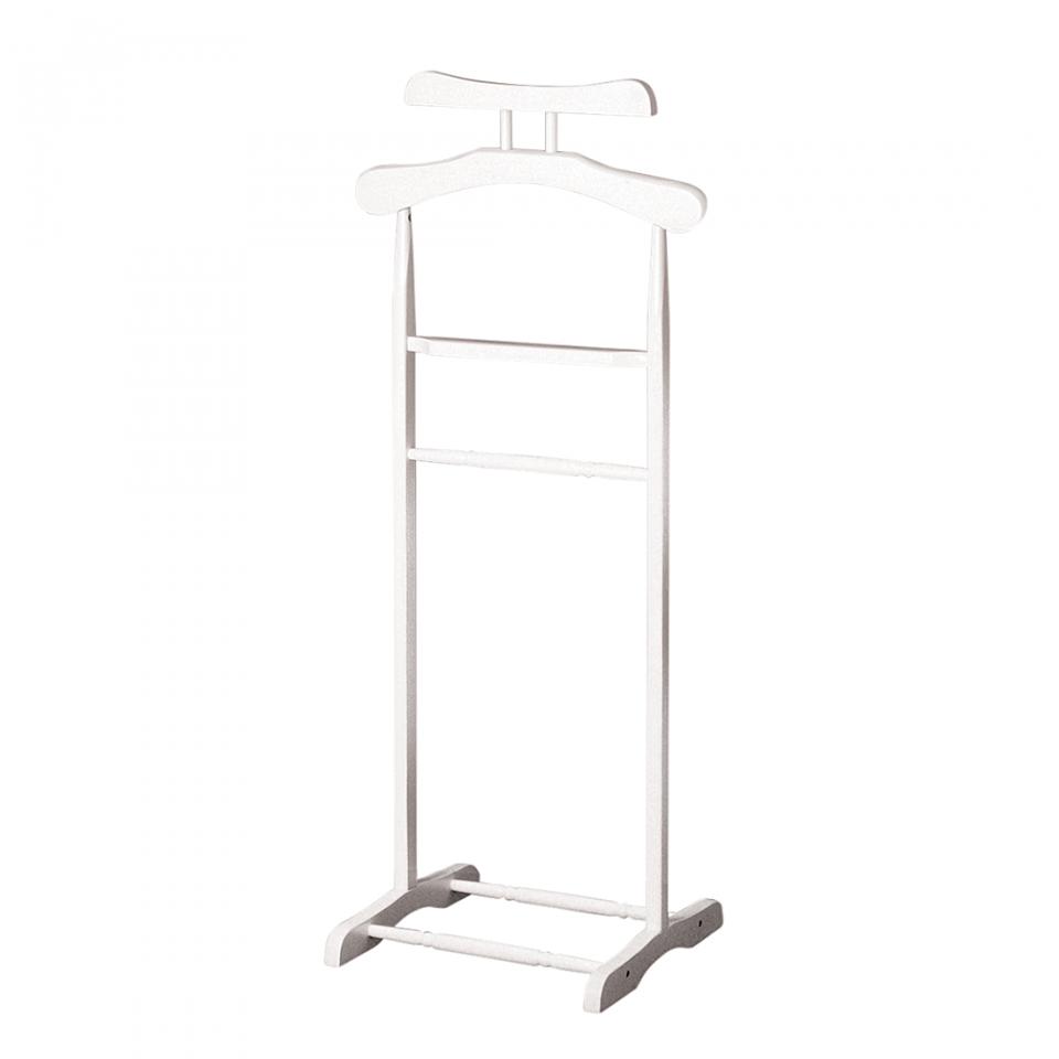 Valet de nuit Bastia II - Pin massif - Blanc