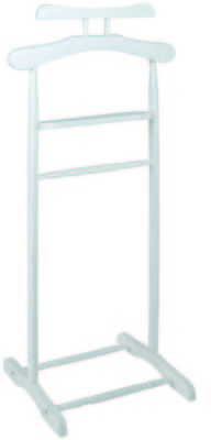 Valet de nuit en bois massif coloris blanc - L47 x