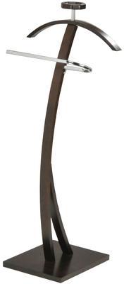 Valet de nuit Structure MDF teinte noyer et acier