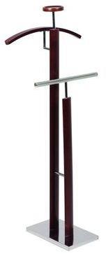 Valet de nuit Structure MDF teinte noyer et acier