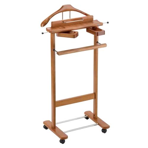 Valet de nuit Lechy en bois massif, coloris : meri