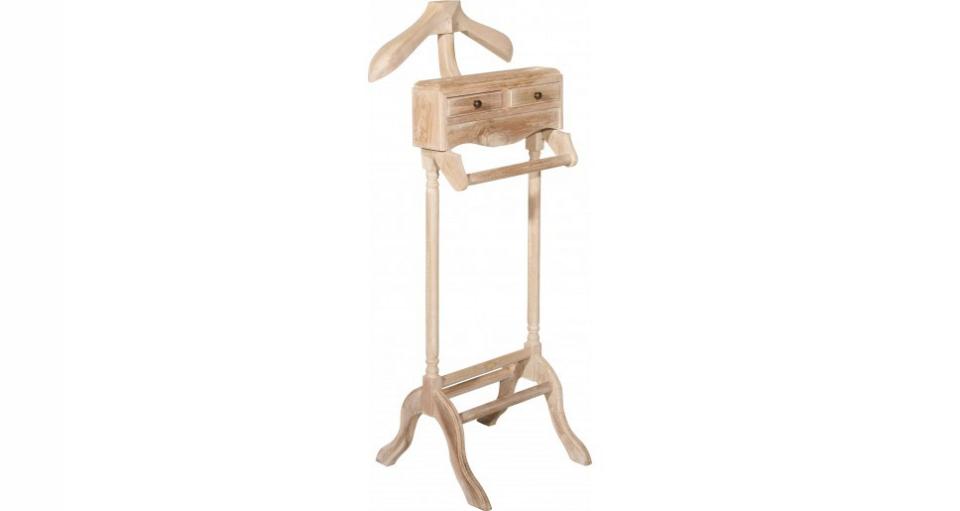 Valet de nuit teck clair 2 tiroirs