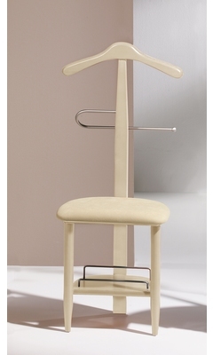 Valet de Nuit/Chaise Vison en hêtre massif avec pl