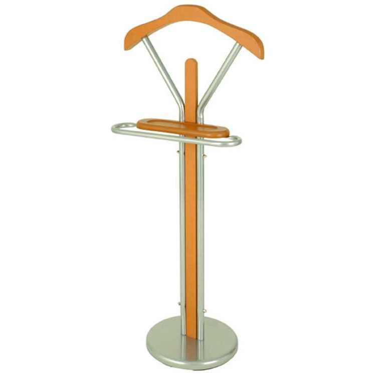 Valet de nuit Harald - Hêtre - Aluminium