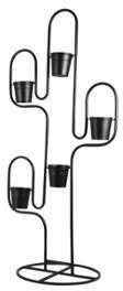 Cache pot 5 supports forme cactus en métal H 120cm Cache pot 5 supports forme