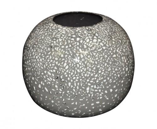 Joli Vase Boule céramique coquille doeuf