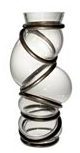 Vase en verre clair Colors Ring