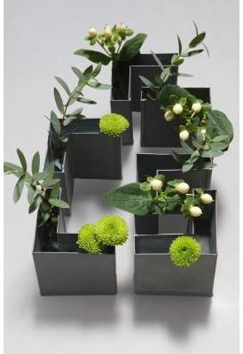 6 Petits Vases Ecart gris