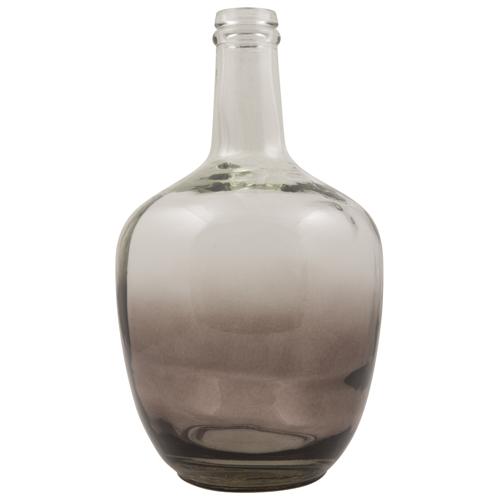 Bonbonne dame jeanne en verre tie and dye brique I