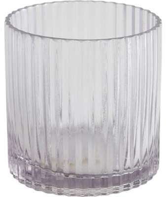 Vase en verre rose h22cm Vase en verre rose h22cm