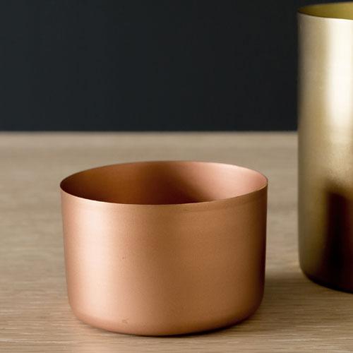 Cache-pot en acier inoxydable cuivré Nordal - PM D