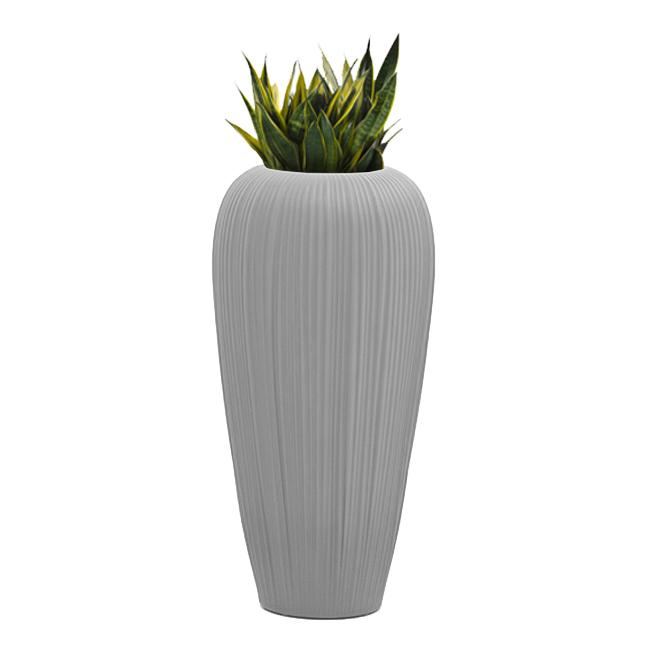 MYYOUR vase dextérieur SKIN L (Light grey - Polea